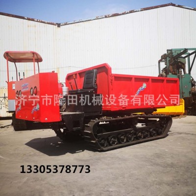 全地形爬坡虎履带运输车 农用自卸履带运输车 田地搬运手扶履带车