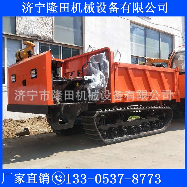 全地形爬坡虎履带运输车 农用自卸履带运输车 田地搬运手扶履带车图3
