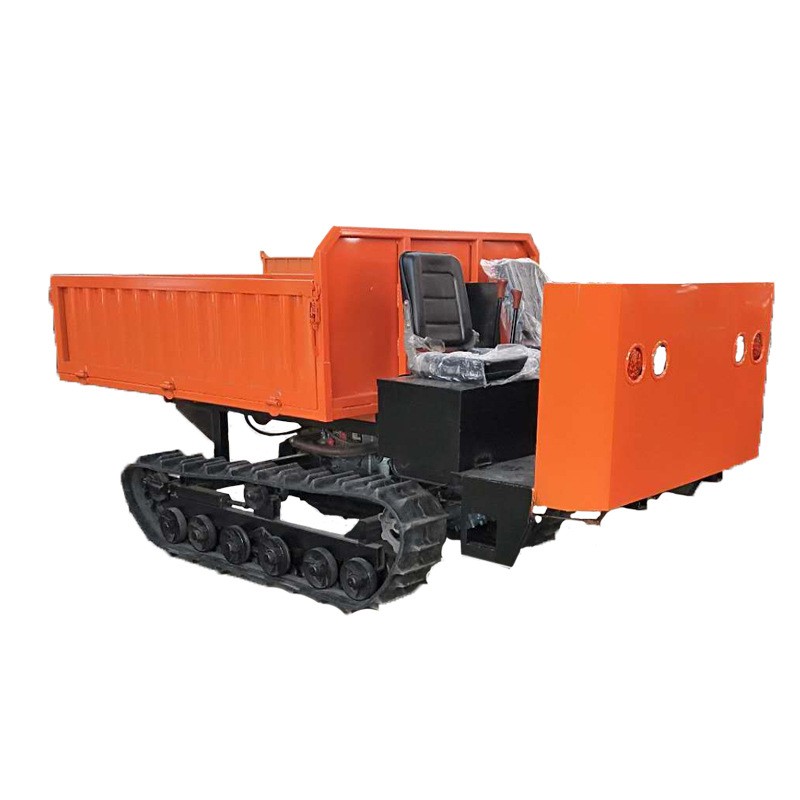 全地形爬坡虎履带运输车 农用自卸履带运输车 田地搬运手扶履带车图5