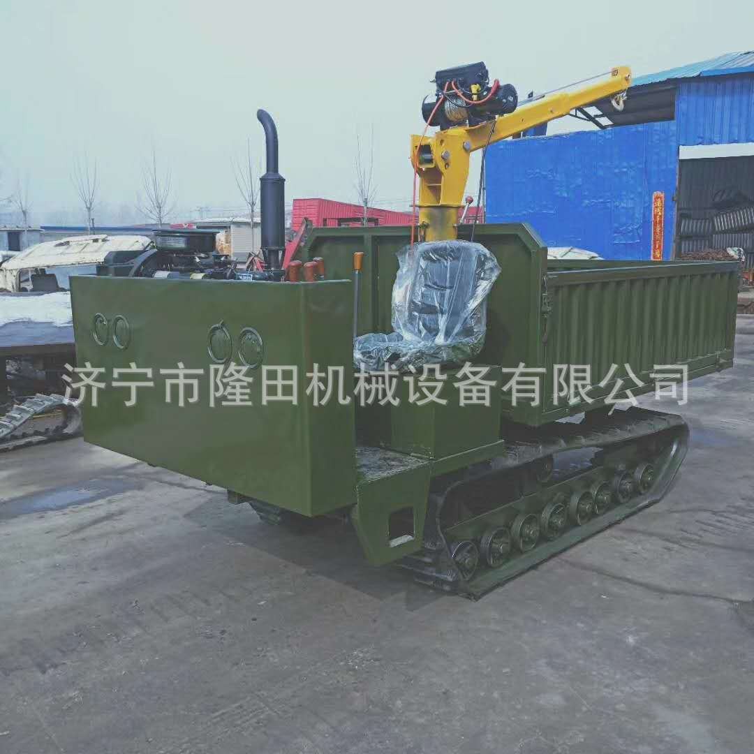 湖南小型履带运输车 全地形履带运输车 四不像翻斗自卸运输车图2