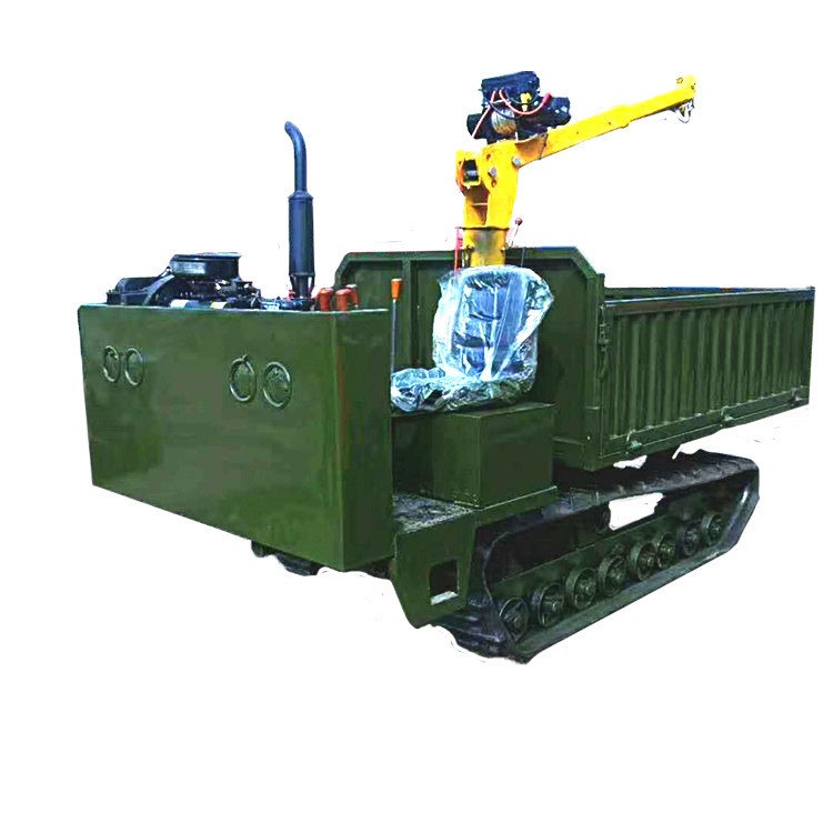 全地形履带运输车农用自卸手扶载重王爬山虎果园山地履带运输车图5