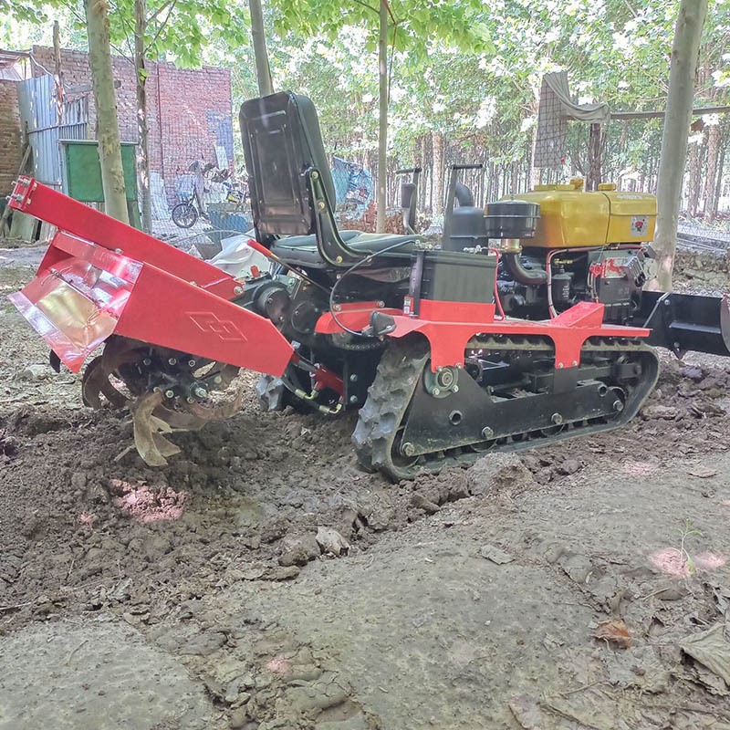 果园柴油农用微耕机大棚苗圃座驾式旋耕机水旱两用履带式微耕机图4