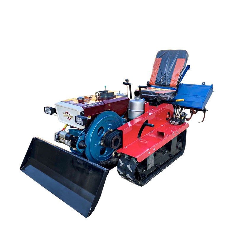 果园柴油农用微耕机大棚苗圃座驾式旋耕机水旱两用履带式微耕机图5