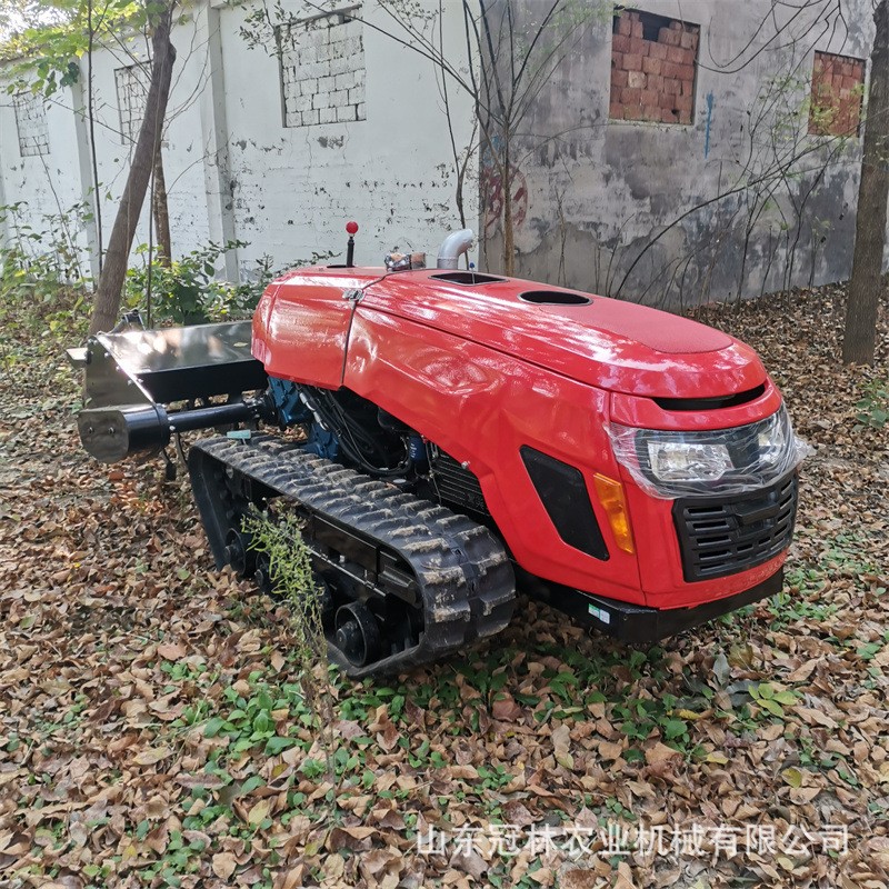 果园自走式履带微耕机遥控智能农用松土机36马力大棚小型耕地机图4