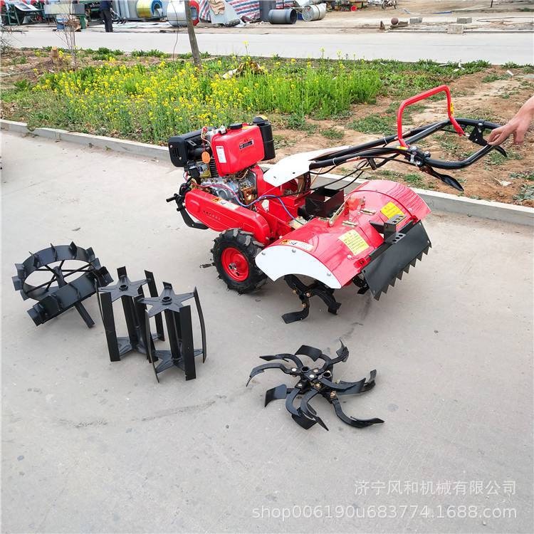 手扶田园微耕机开沟培土机 大马力微耕机多功能旋耕机微耕一体机图2