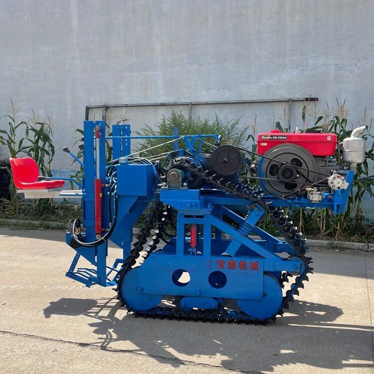 手推大葱大姜收获机 一边倒鲜葱收割机 履带式深挖不伤葱根图4