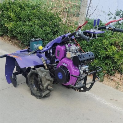 果园农田手推微耕机 四驱12马力后旋耕机 水冷八马力开沟犁地机