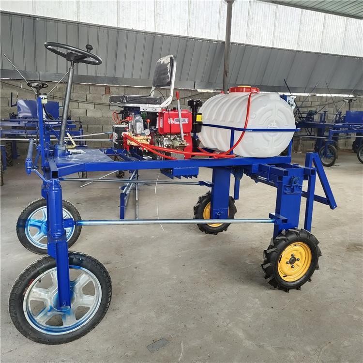 高架四轮打药机 高地隙喷雾机 慧晨12马力小麦打药机图5