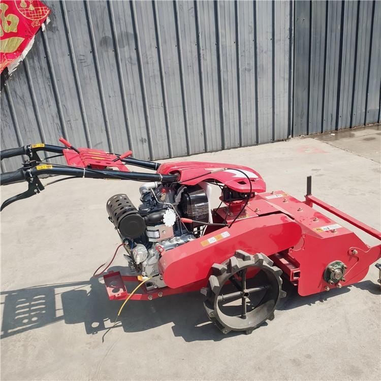 果园手扶碎草还田机 慧晨柴油192打草机 60宽自走式割草机图3