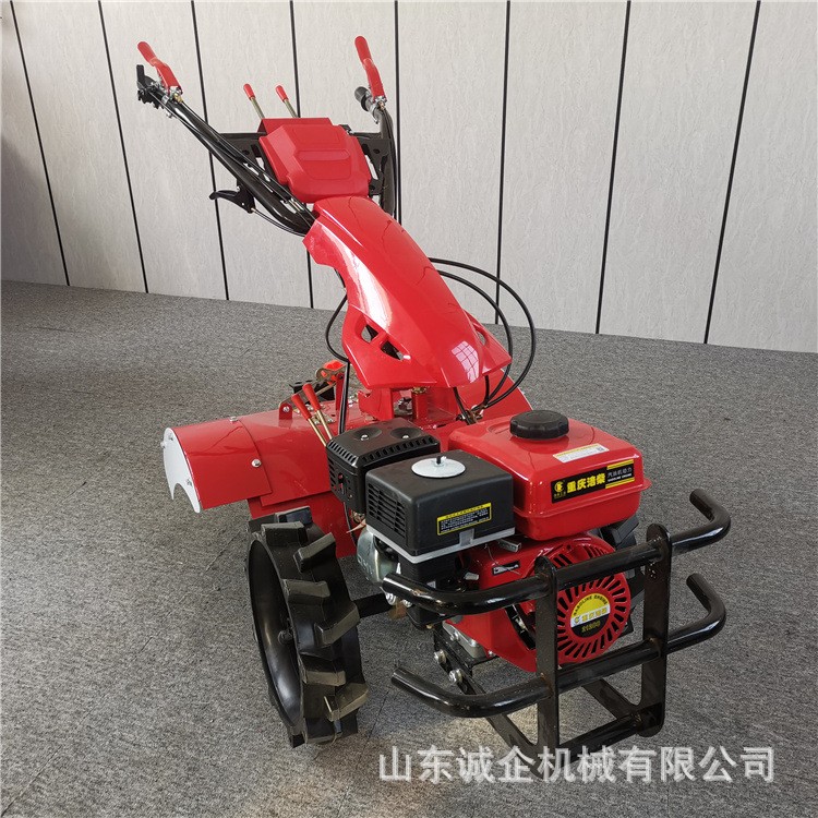 手扶式微耕机四驱小型田园管理机工厂 诚企批发农用开沟培土机图2