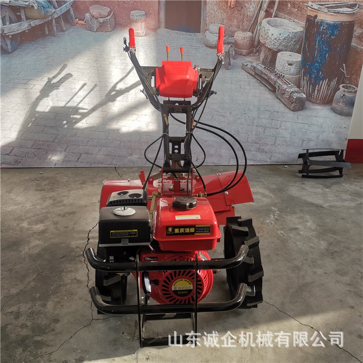 柴油款小型手扶式田园四驱微耕机 诚企常年批发农用开沟回填培土图4