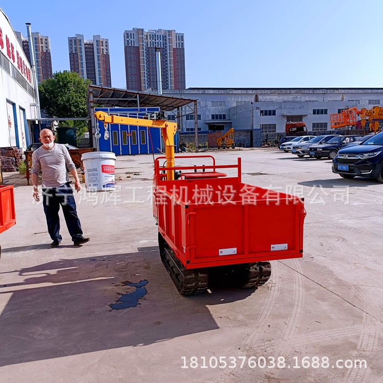 45°陡坡履带式爬山虎农用车 一米宽手扶脚踏式运输车 小型柴油机图2