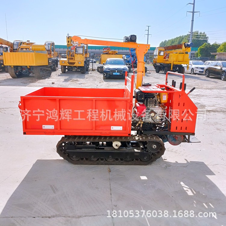 45°陡坡履带式爬山虎农用车 一米宽手扶脚踏式运输车 小型柴油机图3