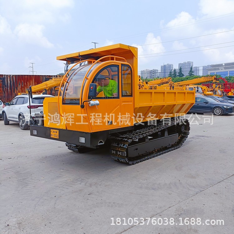 链轨爬山虎钢制履带运输车 山区拉混泥土用翻斗车 10吨工程四不像图3