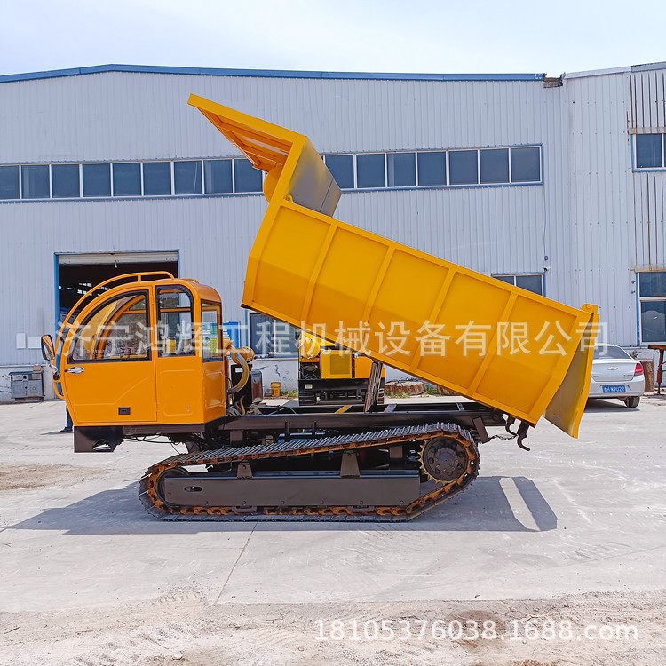 链轨爬山虎钢制履带运输车 山区拉混泥土用翻斗车 10吨工程四不像图4