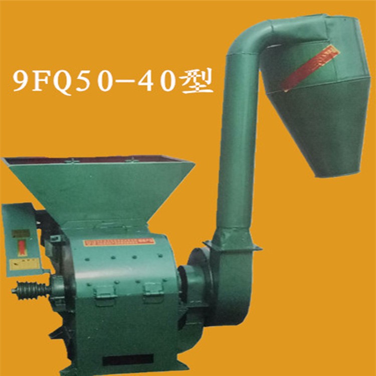 三相电自动进料秸秆牧草粉碎机加厚锤片式饲料打碎机沙克龙碎草机图3