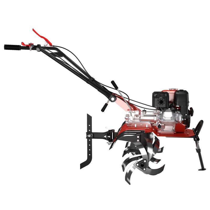 海道微耕机汽油手推松土机行走翻地多功能果园旋耕地机开沟除草图4