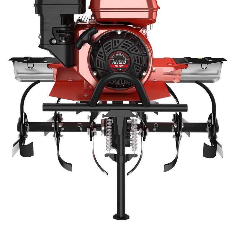 海道微耕机汽油手推松土机行走翻地多功能果园旋耕地机开沟除草图3