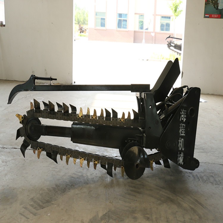 厂家直销 圆盘开沟机 大型开沟机 挖沟机管道铺设大沟机 链条式图3