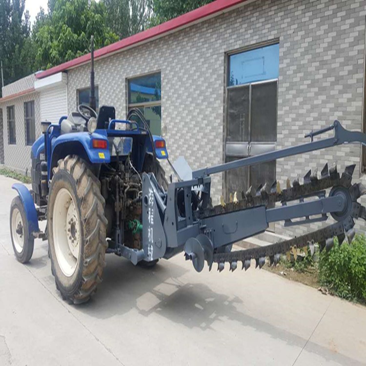 厂家直销 圆盘开沟机 大型开沟机 挖沟机管道铺设大沟机 链条式图4