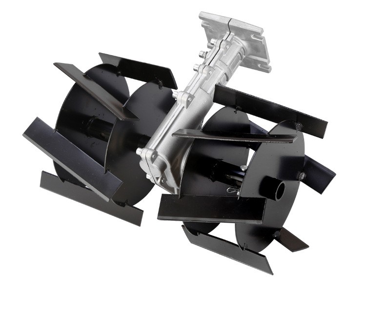 割草机配件除草多功能农用小型除草机开沟轮微耕机除草轮割灌机图5