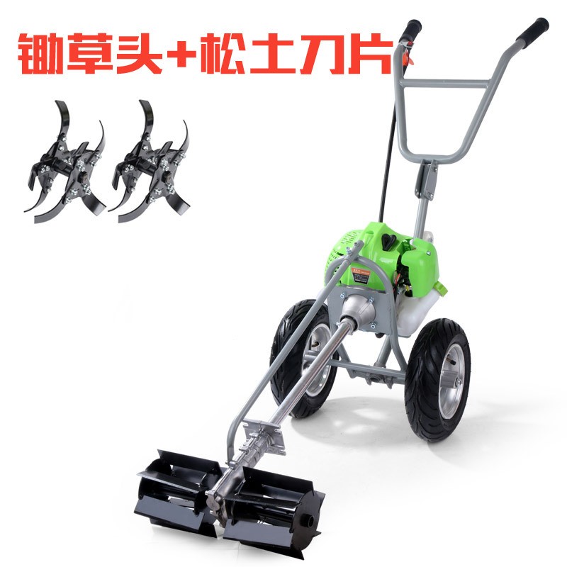 手推多功能轻便型锄草机除草机松土机微耕机耕地机割草机锄地机图3