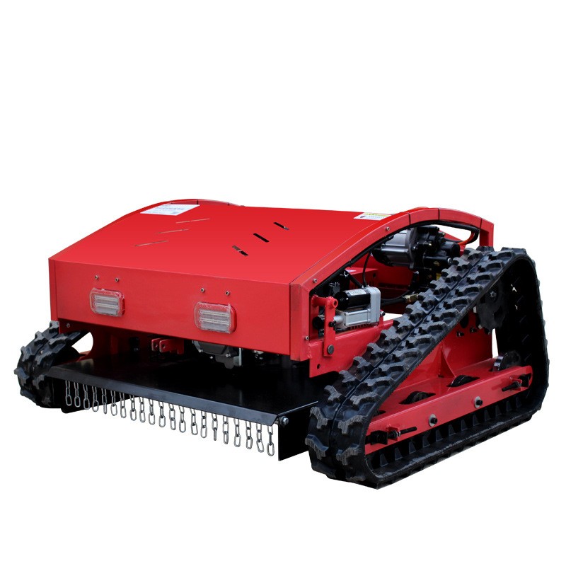 小型遥控割草机履带式除草机四驱轮式汽油自走式果园打草碎草机器图5