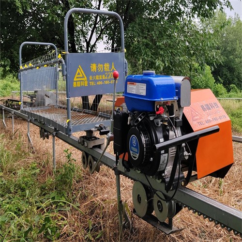 山地果园单轨道运输车全地形农用爬坡搬运车电动单轨运输车