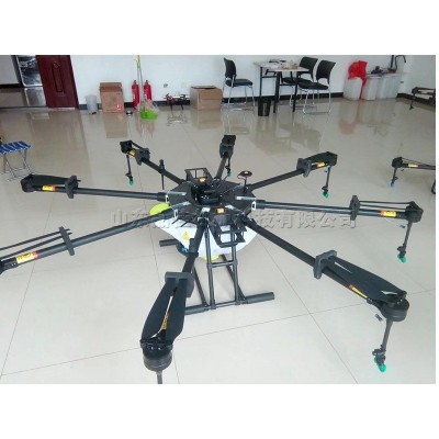 遥控导航农田喷药播种机 药剂肥料播撒无人机 飞行平台式打药飞机