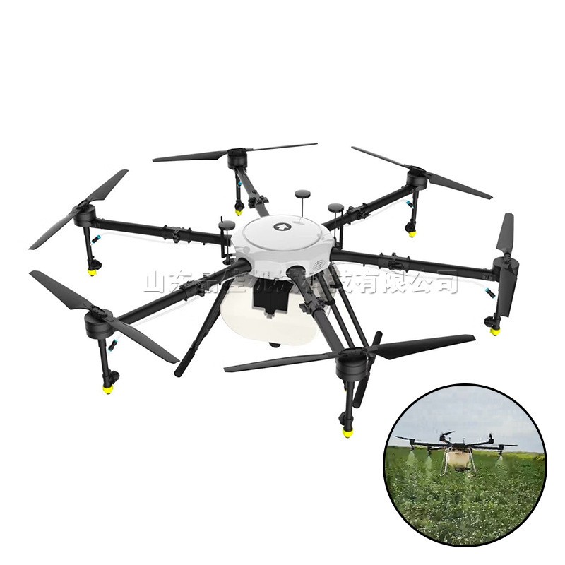 遥控导航农田喷药播种机 药剂肥料播撒无人机 飞行平台式打药飞机图5