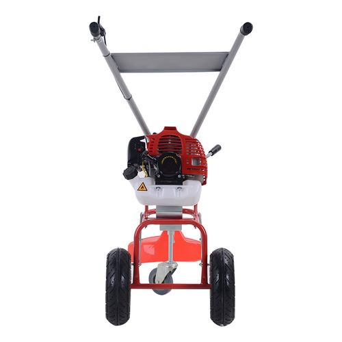 二冲程小型推手式两轮割草机汽油绿篱修剪小型家用剪草割灌机图2