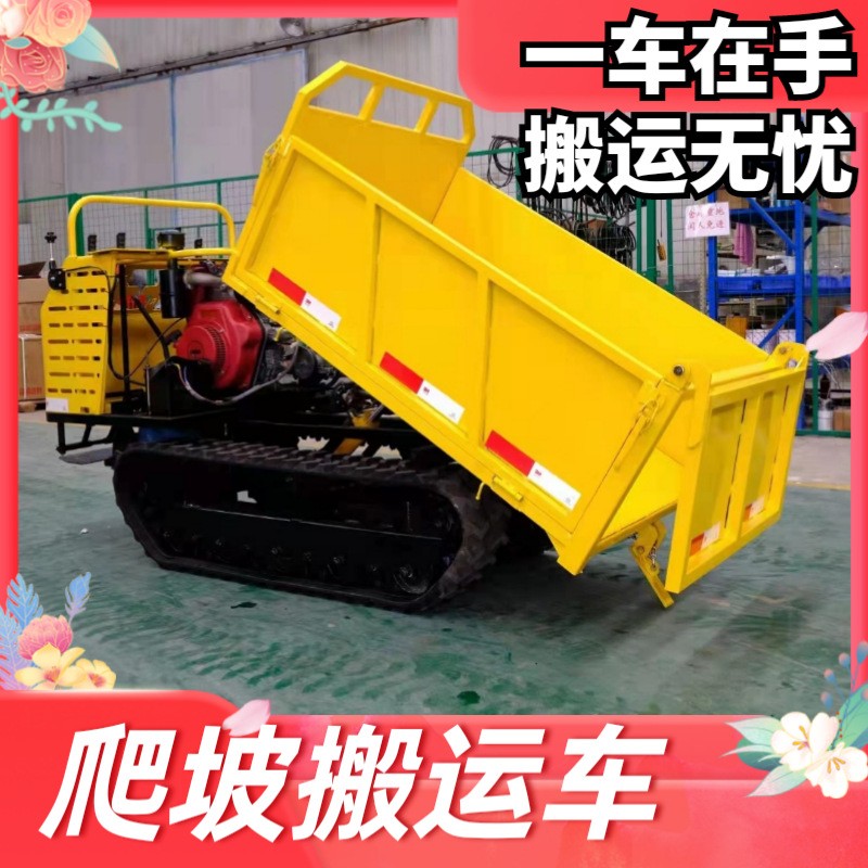山地履带运输车 全地形农业果园搬运车 自卸式小型爬山虎图2