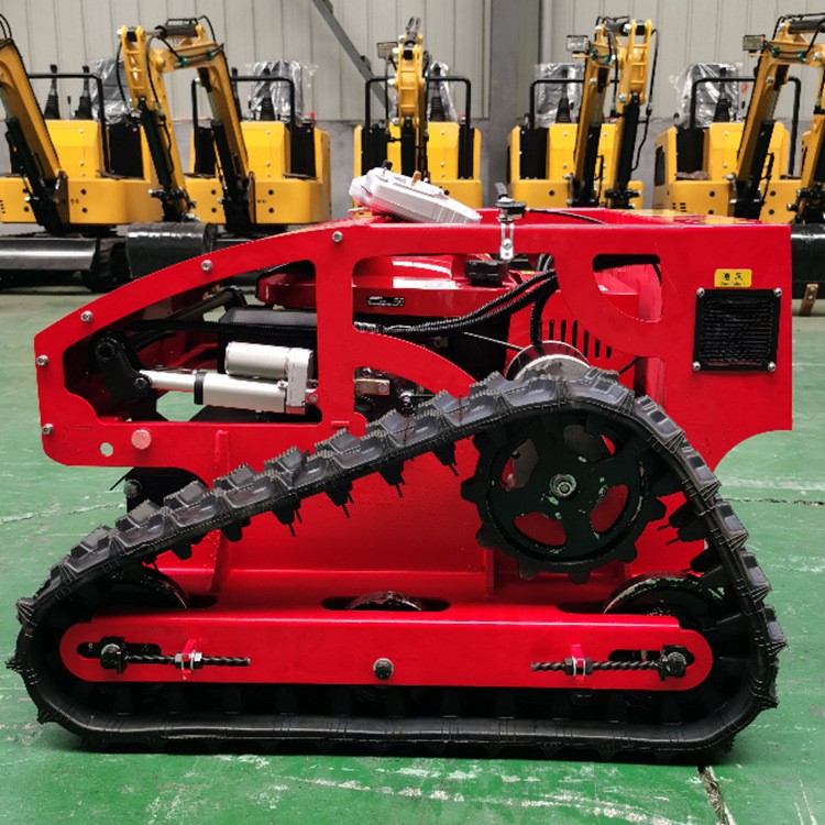 农用遥控割草机 履带式果园堤坝智能剪草机 四冲程履带果 园除草机图3