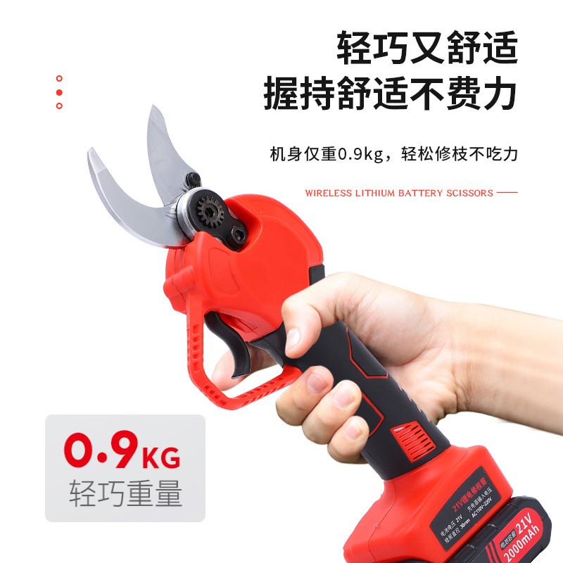 电动修枝剪家用枝剪刀园林充电式果树修剪树多种功能锂电电 剪刀图3