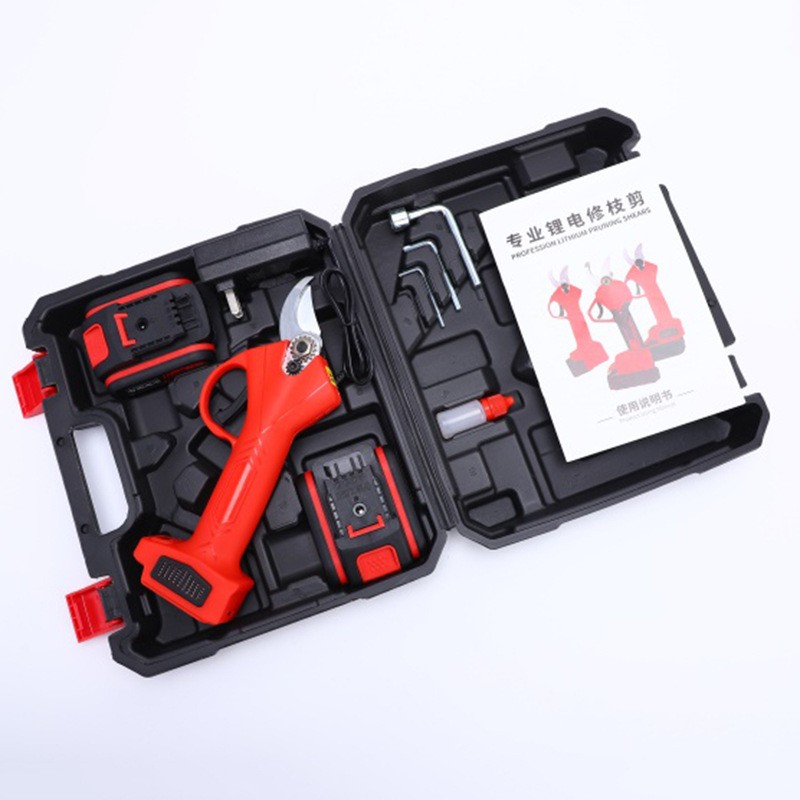 电动修枝剪果树剪刀锂电池电动剪刀机充电式剪修枝专用剪不 锈钢图3