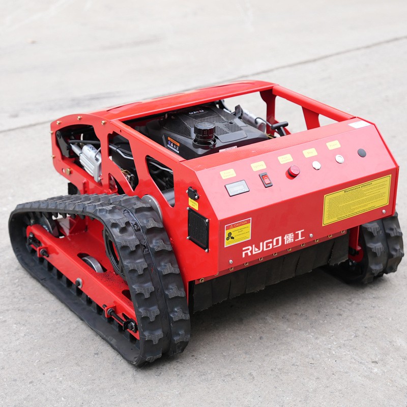 履带式遥控割草机四驱大马力果园林除草机厂家小型汽油草坪碎草机图6