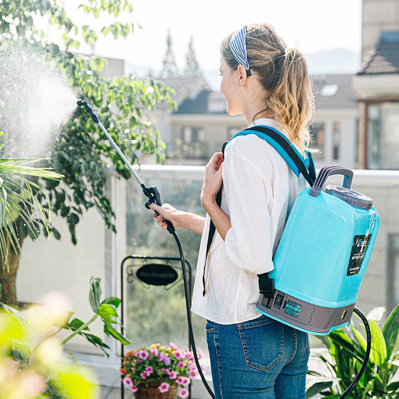 农用高压锂电池背负式10L喷洒充电农药喷壶新式打药机电动喷雾器图3