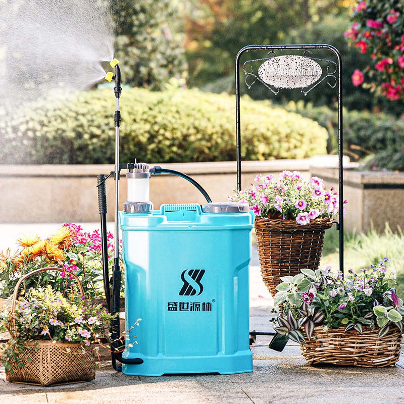 背负式手动喷雾器多动能蔬菜消毒打药机单双管农用气压式喷雾器图5