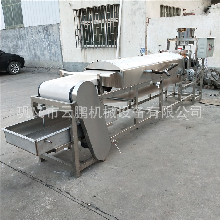 厂家批发全自动仿手工凉皮面皮机 出机自熟蒸汽式圆形擀面皮机图3