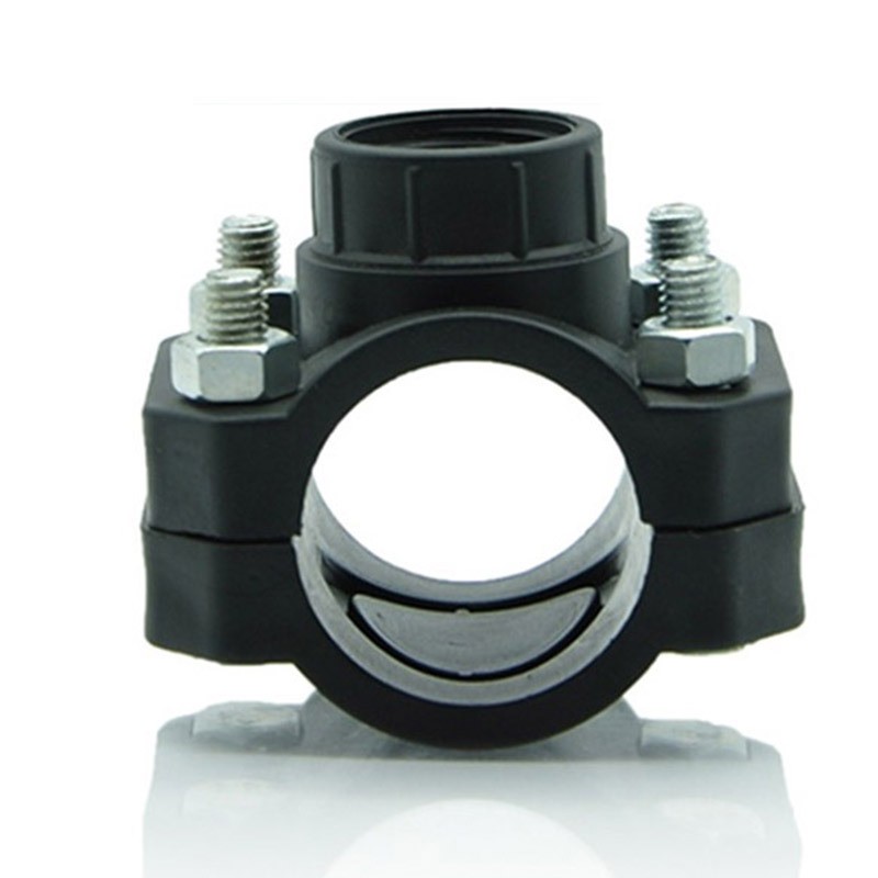 节水灌溉 PE鞍座三通PE主管旁通PVC管增接口 喷灌管旁通 PE管配件图2