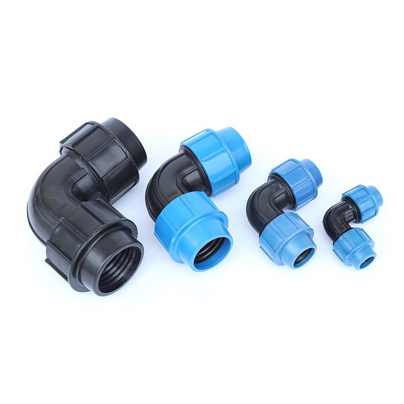 PE管快接外连管件锁紧弯头 节水灌溉快接弯头大棚农业灌溉微喷滴图2