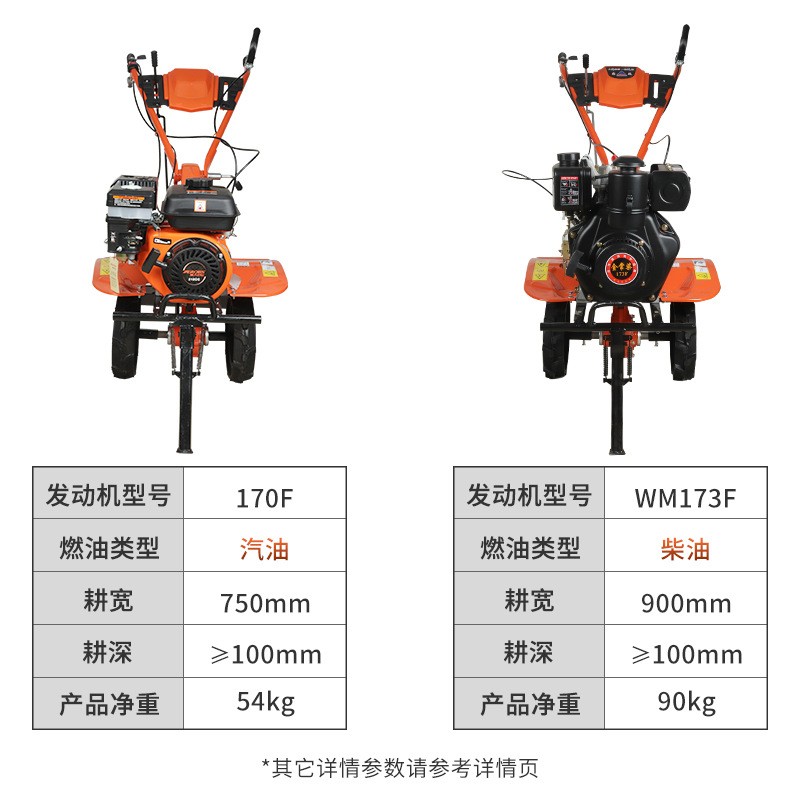 旋耕机多功能汽柴油微耕机小型松土机农用耕整田水旱耕地机 开沟机图3