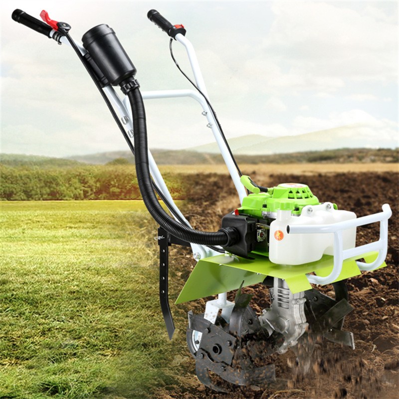 硬地开荒碎土机手扶大马力汽油旋耕机果园小型耕地机开沟机除草机图2