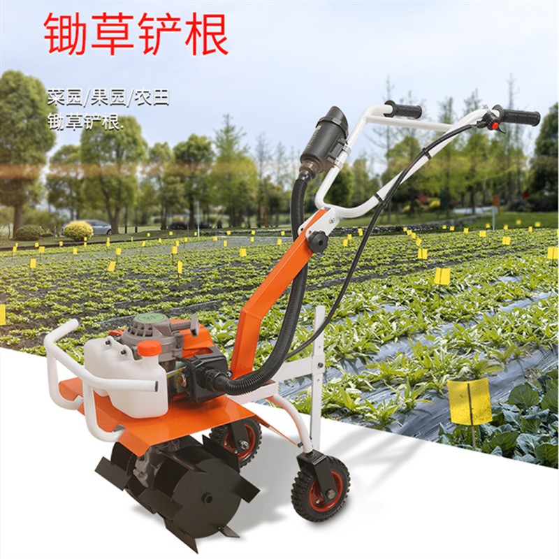 硬地开荒翻整防缠草碎草机四冲程小型微耕机大棚开沟汽油旋耕机图2