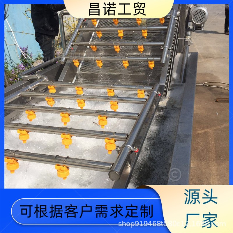 葡萄蓝莓气泡清洗机 糯玉米深加工流水线 橘子高压喷淋清洗设备图5