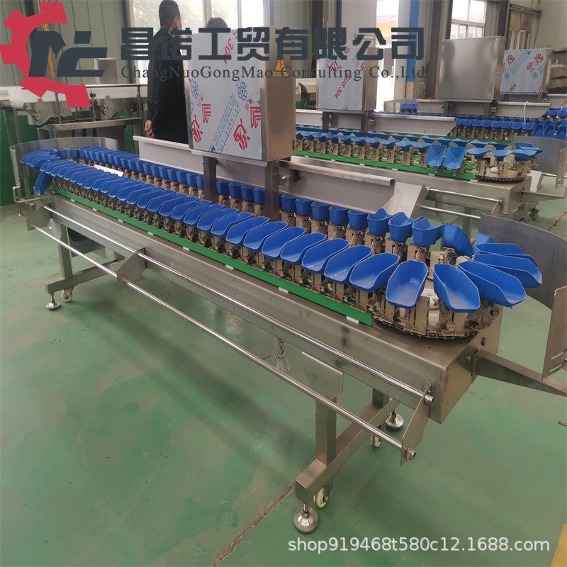 昌诺工贸大虾粉选机 秋月梨全自动选果机 鱼产品分级设备图4