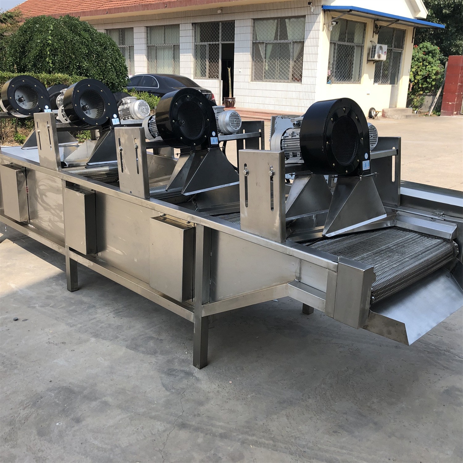 辣椒翻转式风干机 包装袋表面除水风干机 果蔬清洗风干流水线图3