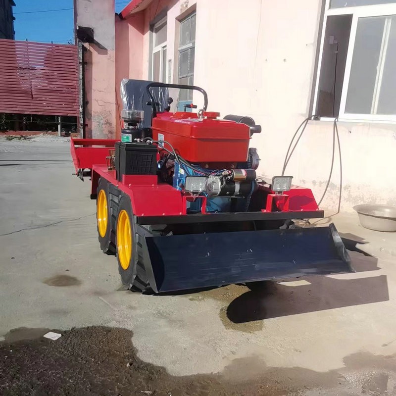 大棚田地林地乘坐式小型四驱微耕机 开沟播种农用自走式旋耕机图3