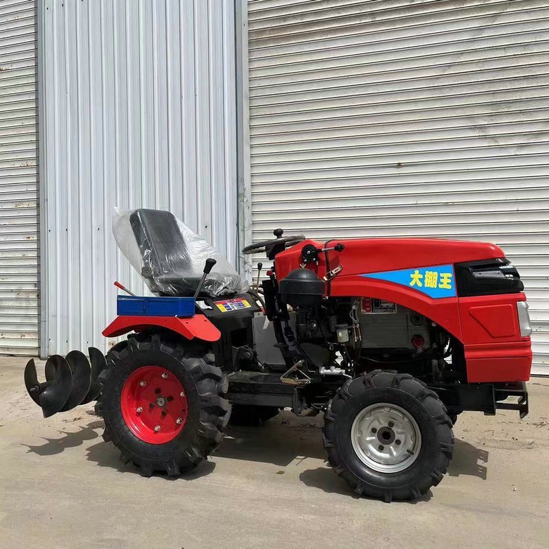 农用大棚果园多功能四驱轮式微耕机 打地开沟柴油耕地机旋耕机图4