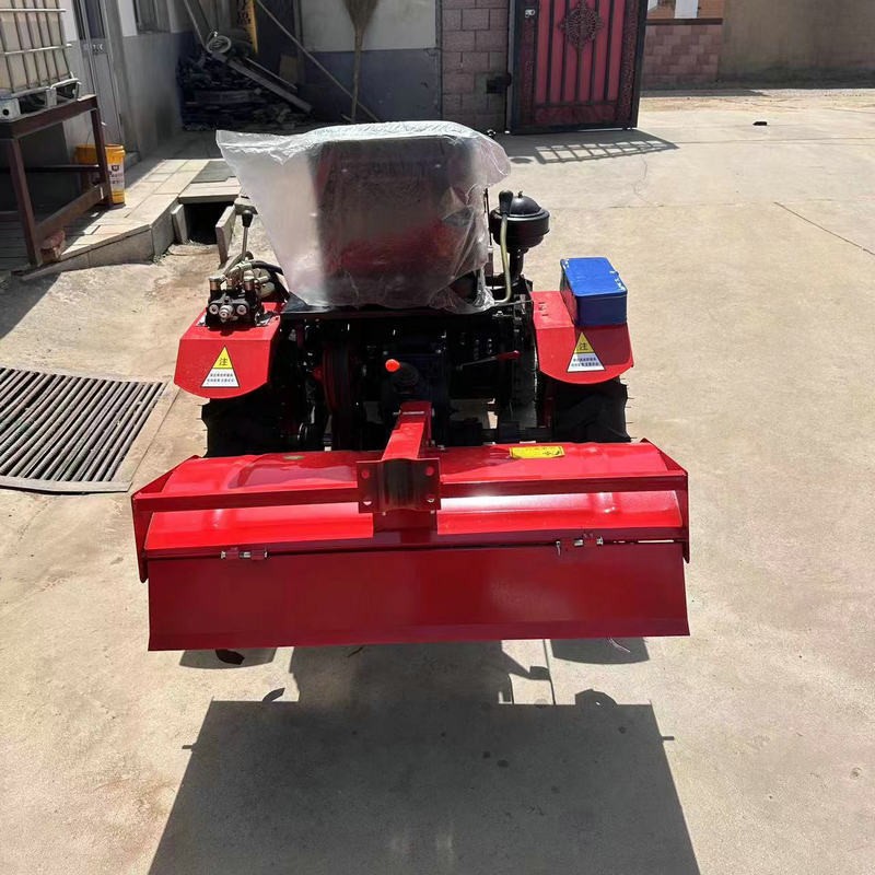 农用大棚果园多功能四驱轮式微耕机 打地开沟柴油耕地机旋耕机图3